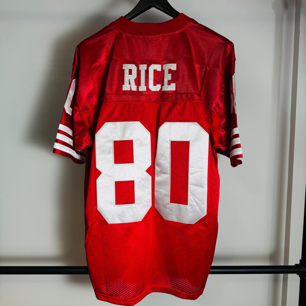 Men's Mitchell Ness San Francisco 49ers Rice Jersey size 50 - Picture 2 of 2